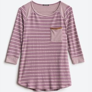PINK CLOVER Haylee Front Pocket Raglan Knit Top